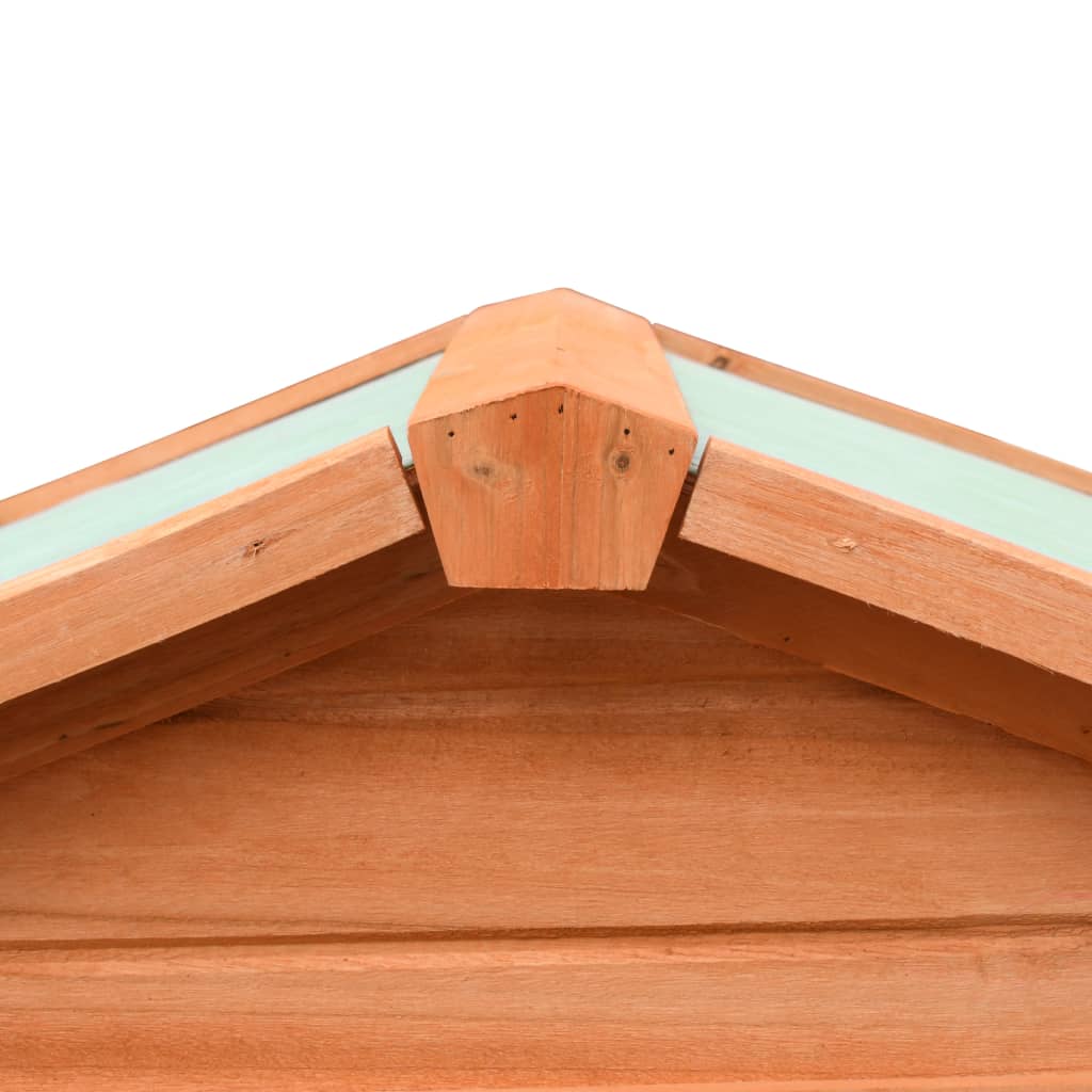 vidaXL Solid Pine & Fir Wood Rabbit Hutch Wooden Rabbit House Multi Colors