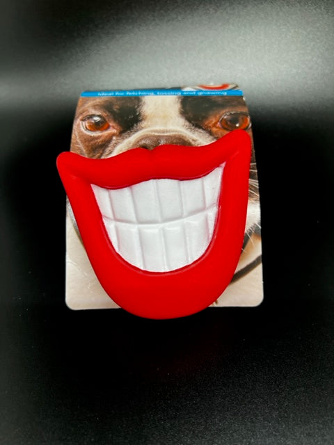 Dog smile toy with squeaky