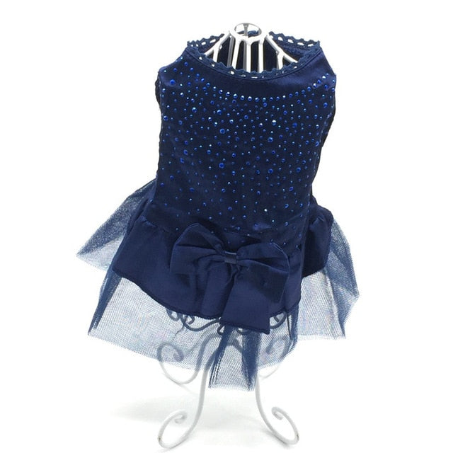 Summer Dog Dress Pet Dog Clothes for Small Dog Wedding Dress Skirt Puppy Clothing Spring Fashion Jean Pet Clothes XS-XXL
